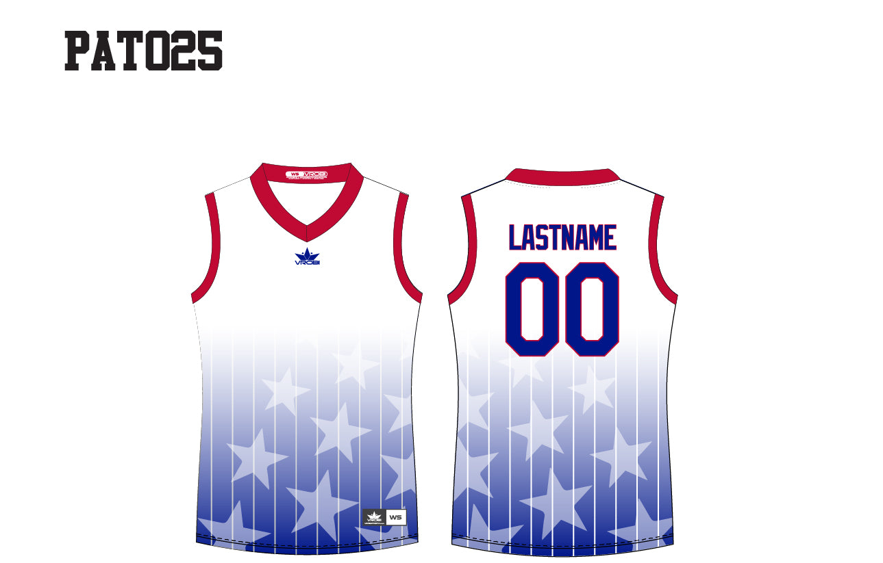 Patriotic Baseball and Softball Jersey with USA Flag and Camo sublimation.