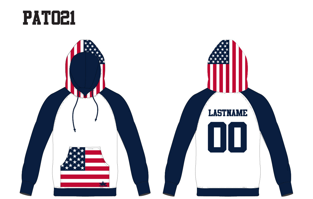 Patriotic Baseball and Softball Jersey with USA Flag and Camo sublimation.