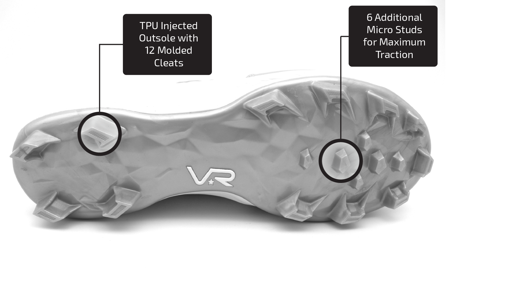 VROBI Softball Cleats with 12 Molded Cleats