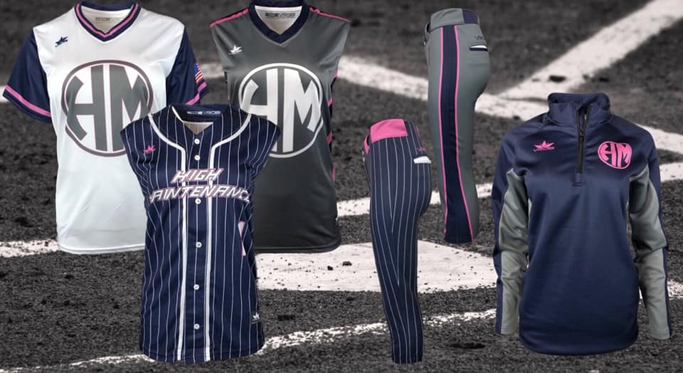 Fastpitch Softball Uniforms with Pinstripe Design