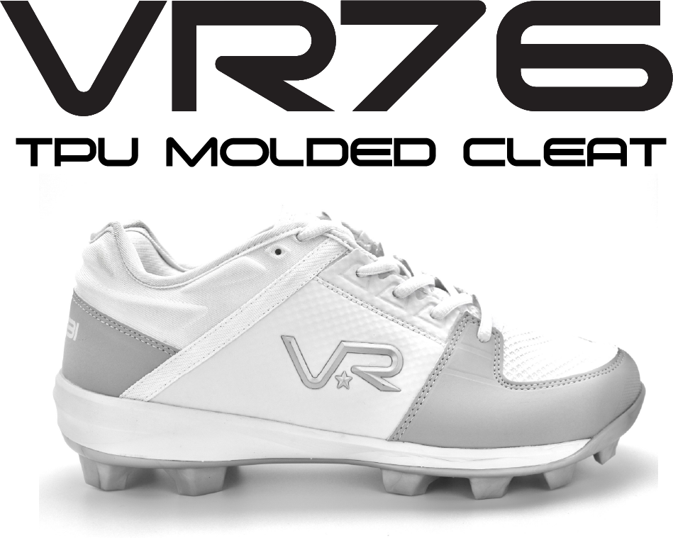 Molded Cleat Option in White/Grey