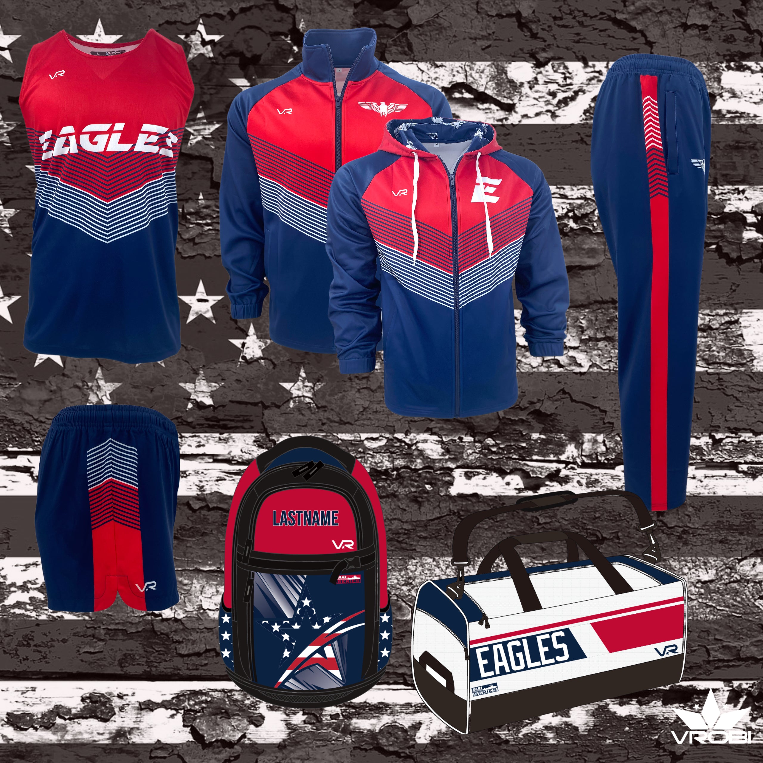 Track Platinum Package featuring Jerseys, Shorts, Warmups and Custom Backpack or Duffle Bag