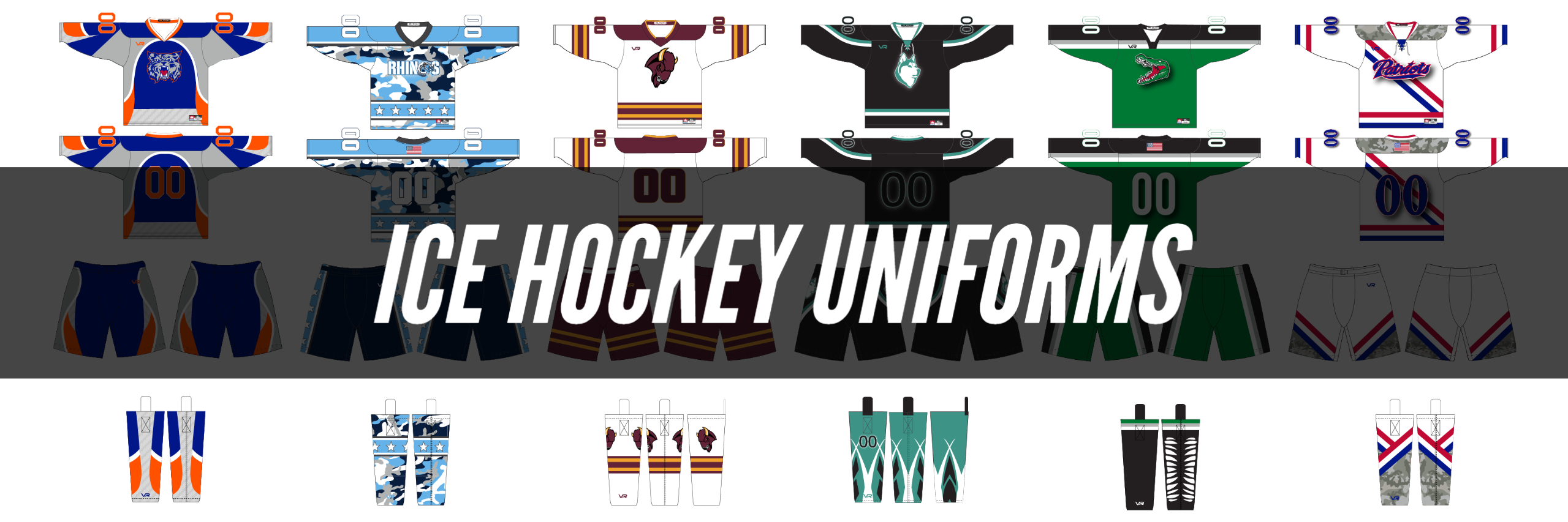 Showcasing Custom Sublimated Ice Hockey Uniforms