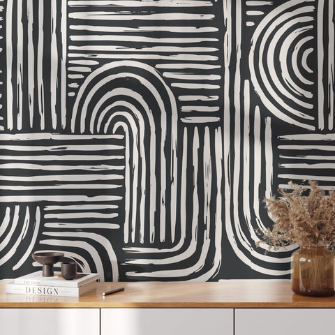 Black and White Stripes Wallpaper - Wallpapers4Beginners