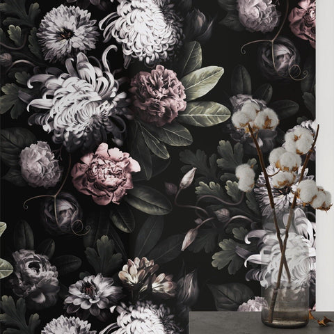 Dark Floral Wallpaper - WallpapersforBeginners