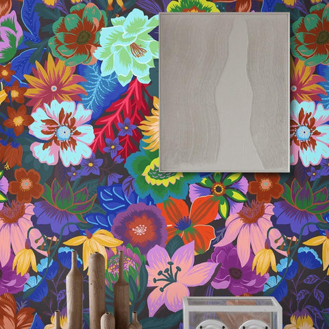 Dark Scandinavian Floral Wallpaper <br> ★★★★★ - WallpapersforBeginners