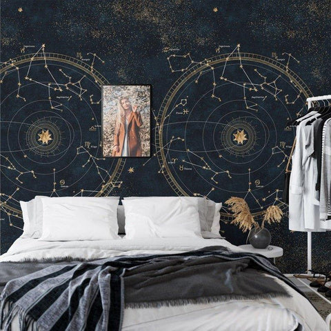 Extra Large Space Constellations with Stars Wallpaper - WallpapersforBeginners