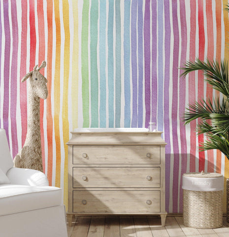 Light Rainbow Striped wallpaper - WallpapersforBeginners