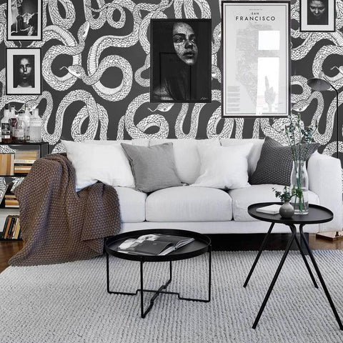 Snakes Black & White Wallpaper <br> ★★★★★ - WallpapersforBeginners