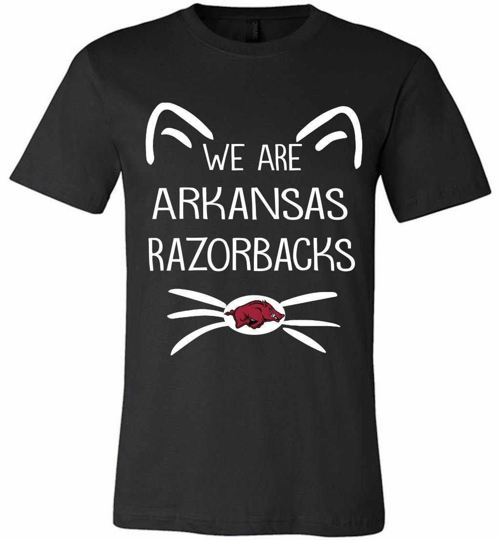 Cat We Are Arkansas Razorbacks Canvas Usa Shirts
