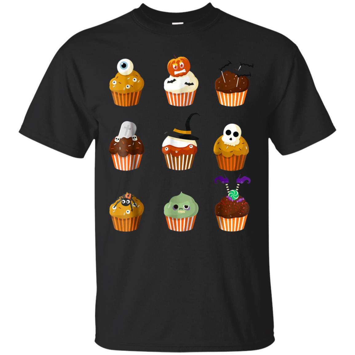 Scary Cupcake Emoji T-shirt Cupcake Halloween Costume Shirt