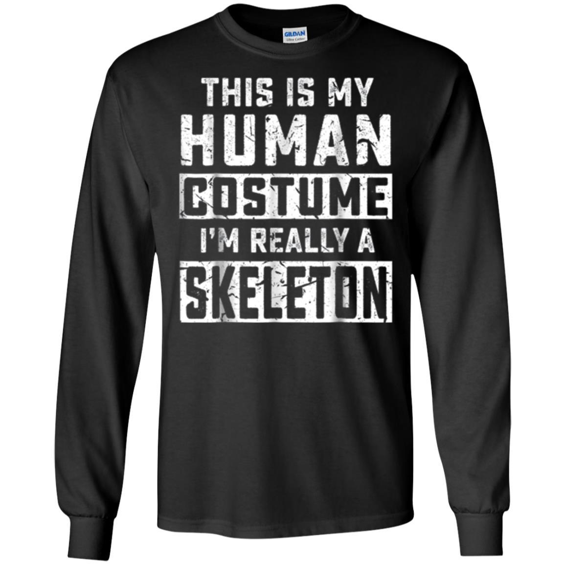 Halloween Skeleton Costumes Shirt For Boy Girl Long-sleeve-240