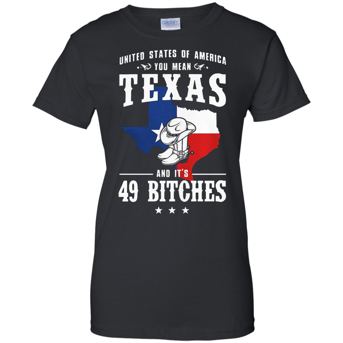 United States Of America Texas And Itâ™s 49 Bitches Shirt