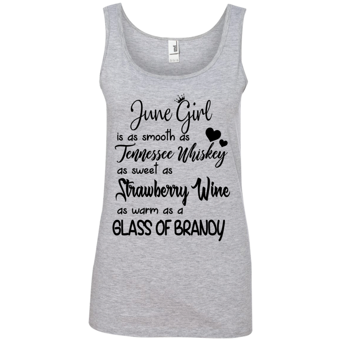 June Girl Is As Smooth As Tennessee Whiskey Shirt Tank-top-882