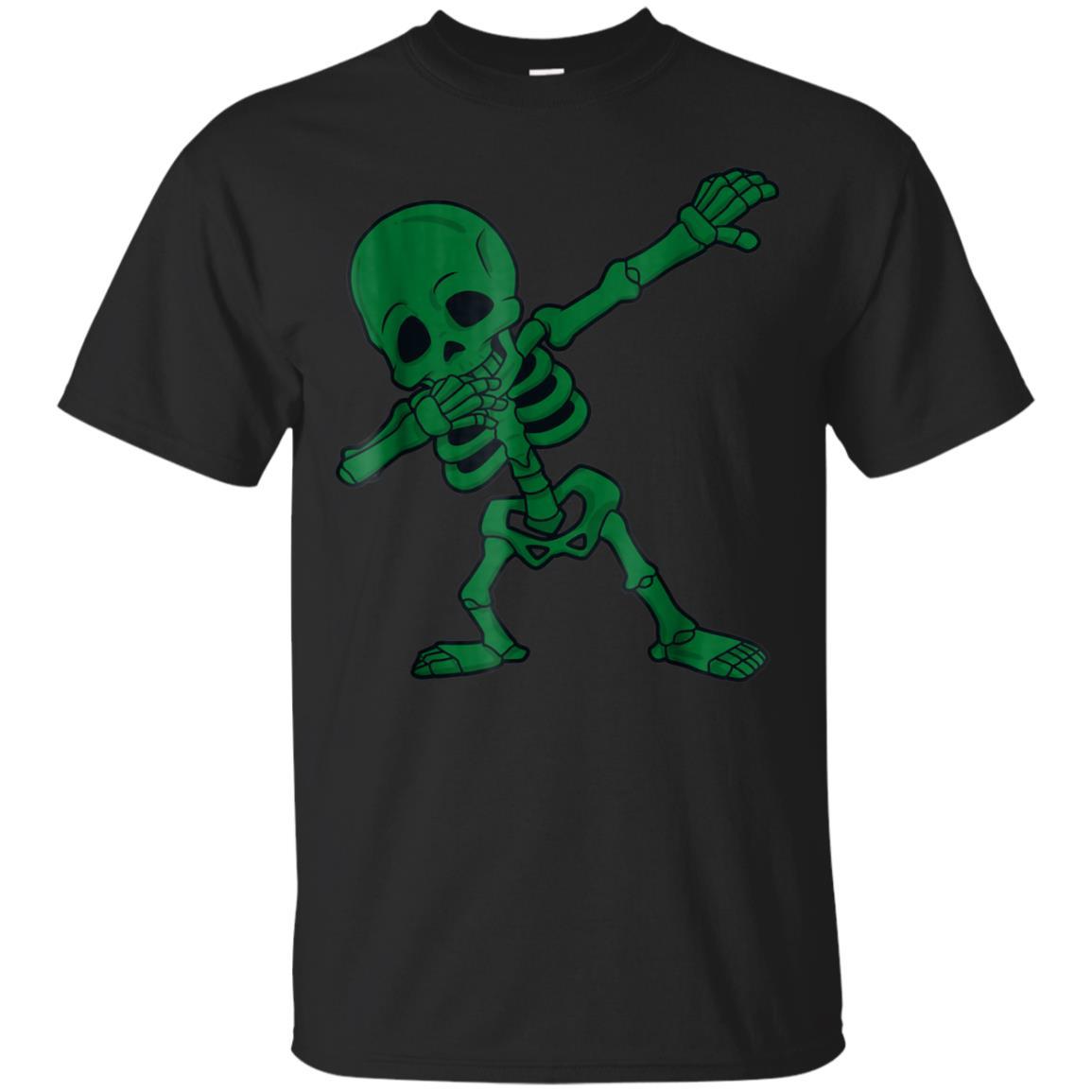 Dabbing Skeleton Halloween Gift T Shirt Catsolo Fashion T-shirt