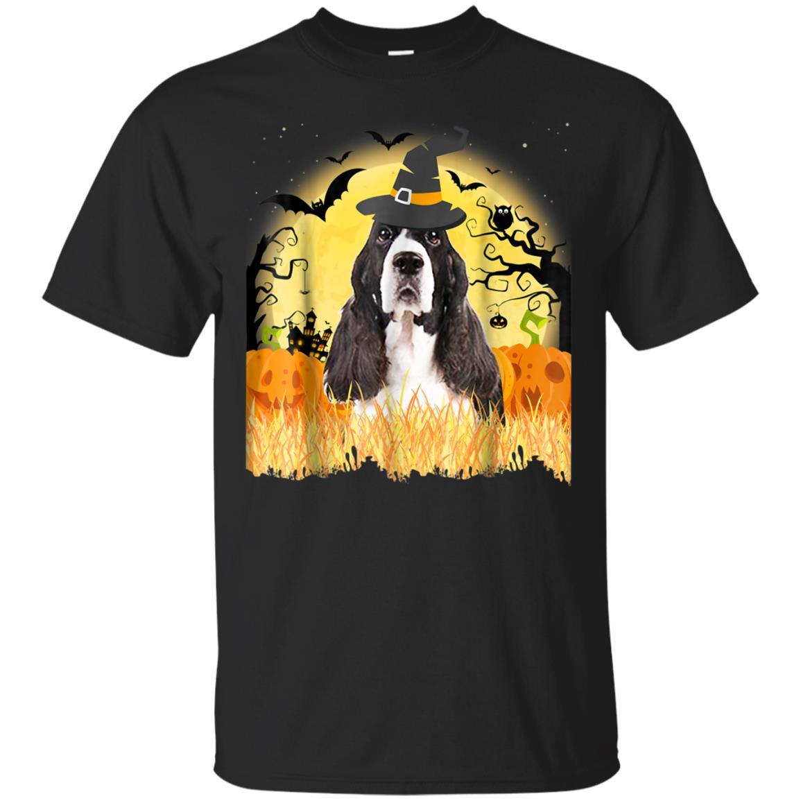 English Springer Dog Halloween Costume Tshirt Halloween Catsolo Fashion T-shirt