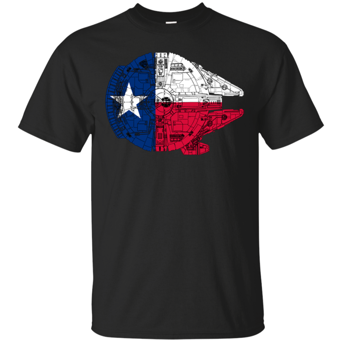 Texas Flag And The Millennium Falcon G200 Ultra T-shirt