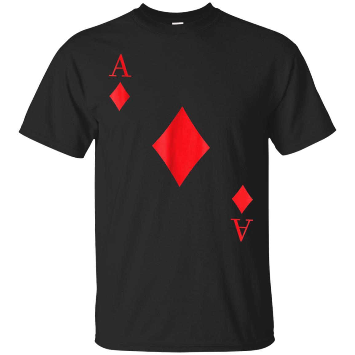Ace Spades Playing Poker Card Costume Funny Halloween Tshirt Catsolo Fashion T-shirt