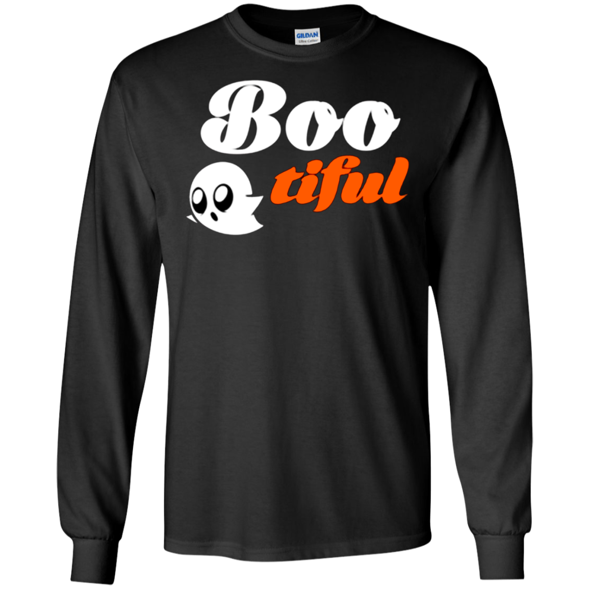 Bootiful Ghost Tee Funny Halloween Shirt G240 Ls Ultra T-shirt