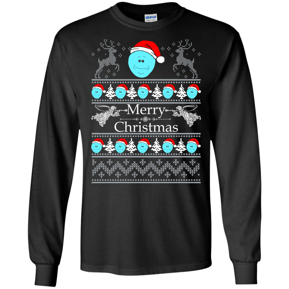 Mr Meeseeks Christmas T Shirt Long-sleeve-240