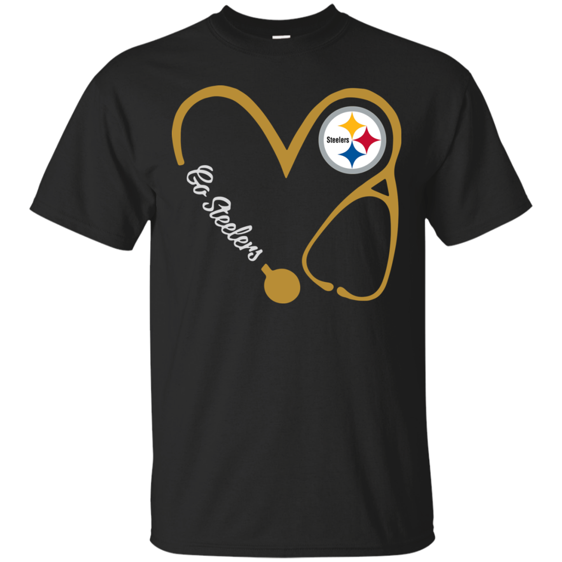 Stethoscope Heart Nurse Love Co Steelers Tula Store T Shirt