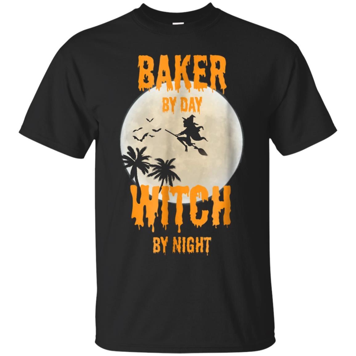 Baker By Day Witch By Night Halloween T Shirt