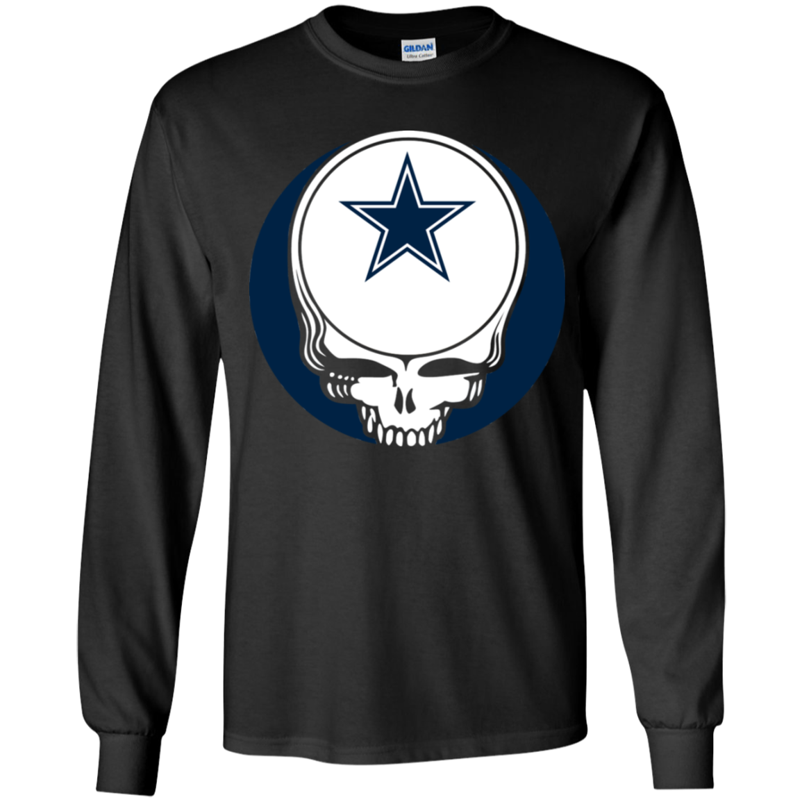 Dallas Cow Your Face Football Fan Supporter Grateful Dead Shirt Ls Shirt