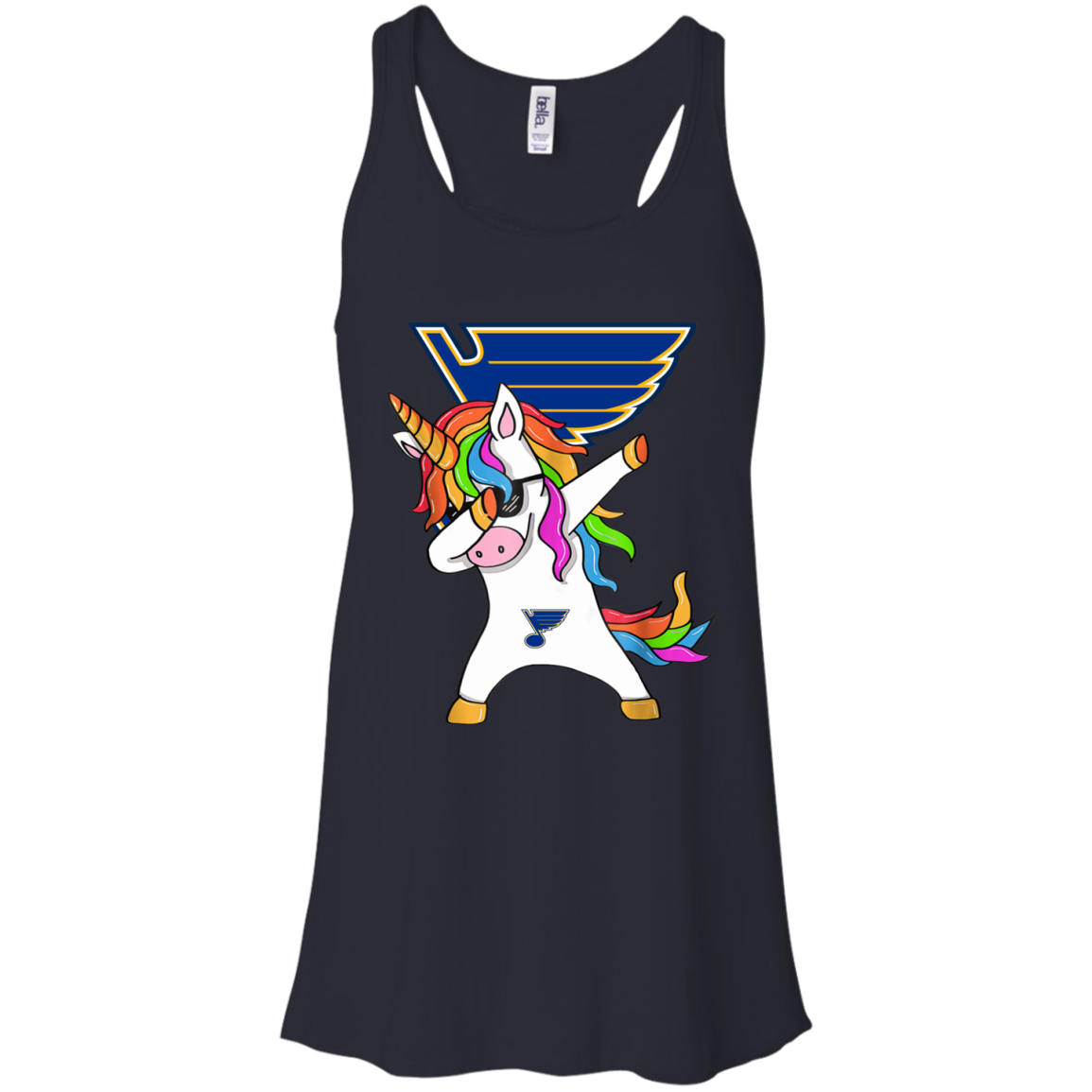 Top Selling Dabbing Hip Hop Unicorn Dab St Louis Blues Shirt Racerback Tank