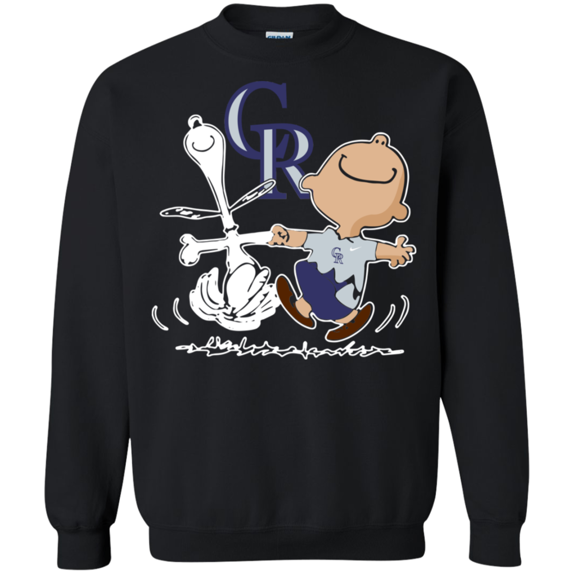 Charlie Brown & Snoopy Colorado Rockies Shirt 