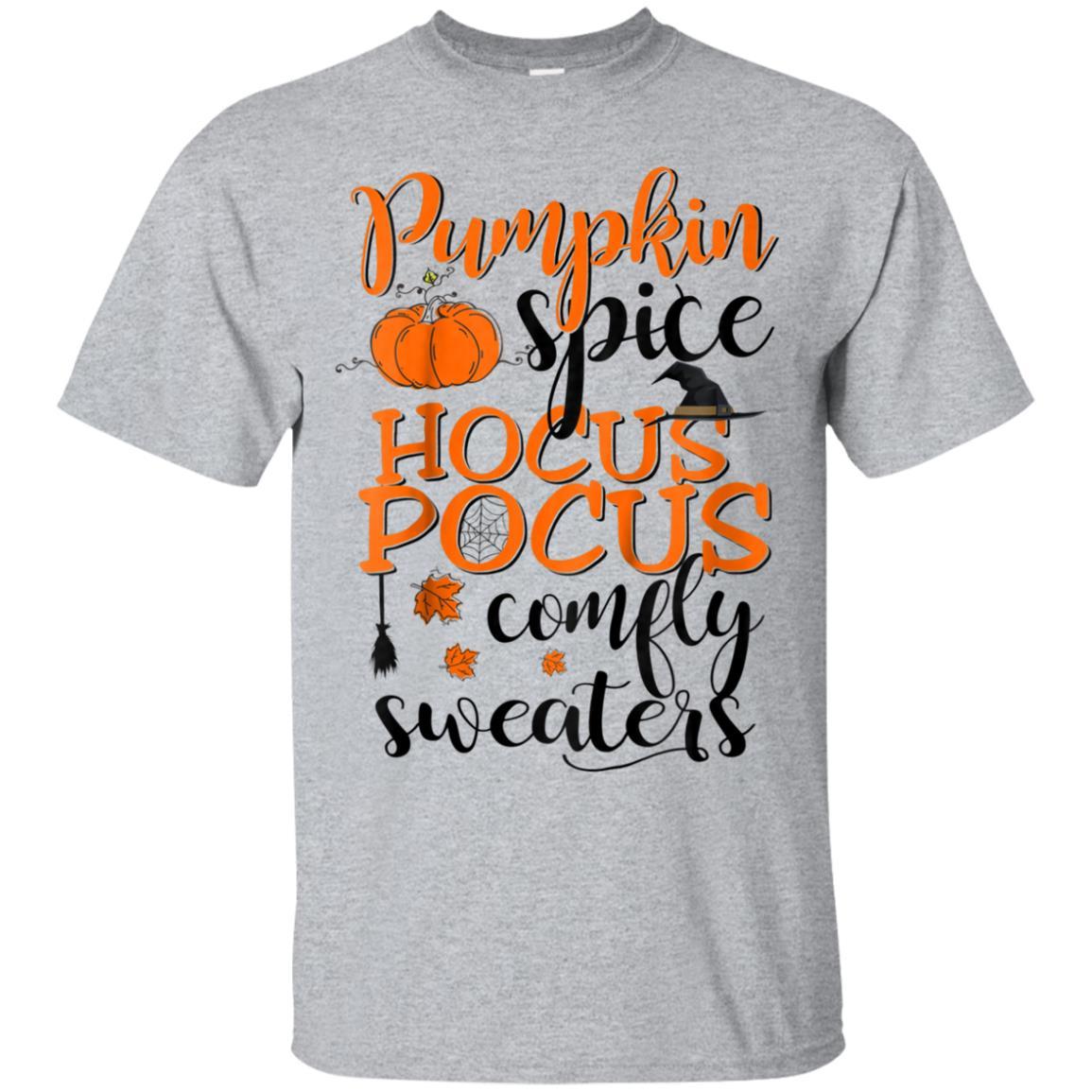 Hocus Pocus Halloween Tshirt Pumpkin Spice - Comply Sweaters Catsolo T-shirt