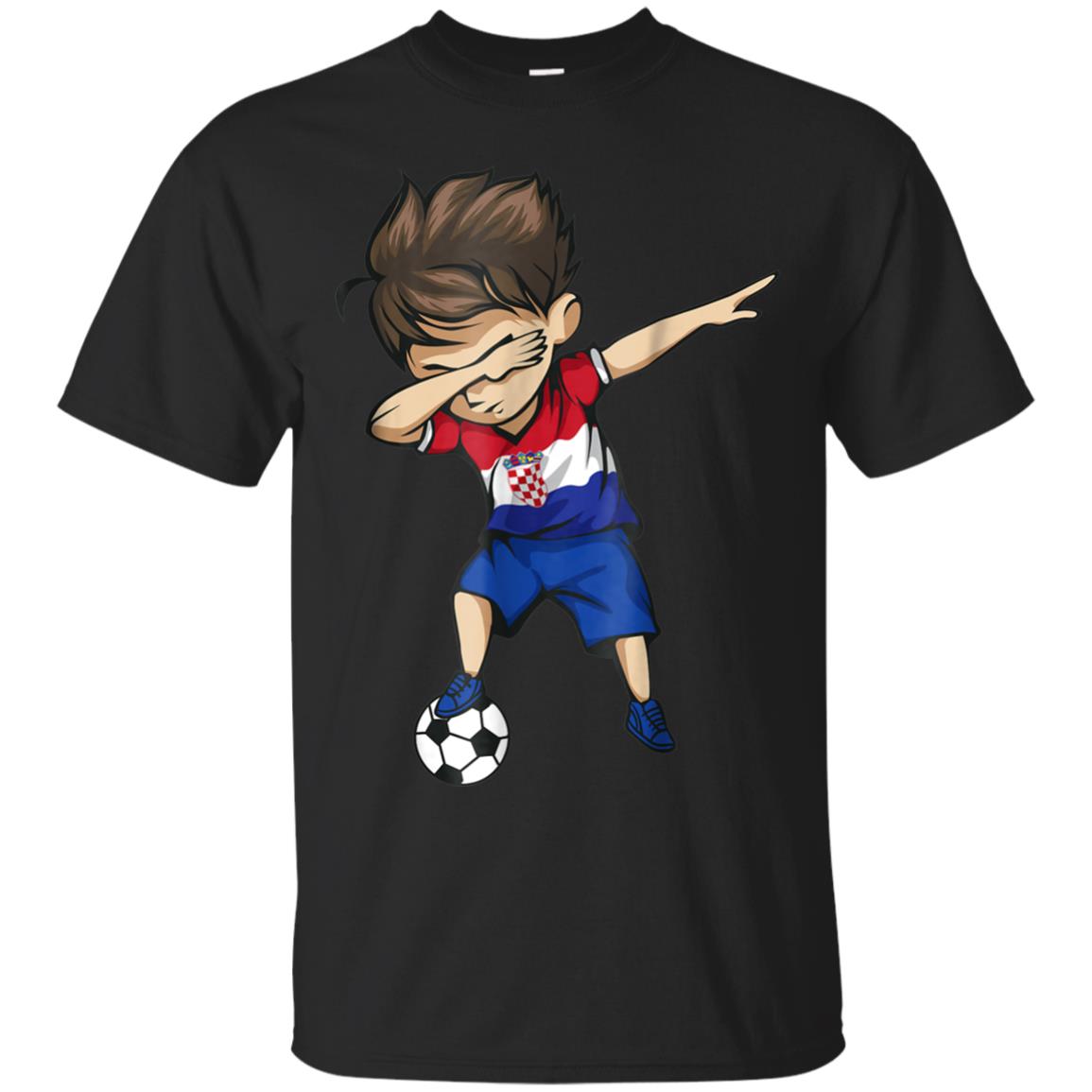 Dabbing Soccer Boy Croatia Croatian Football T Shirt