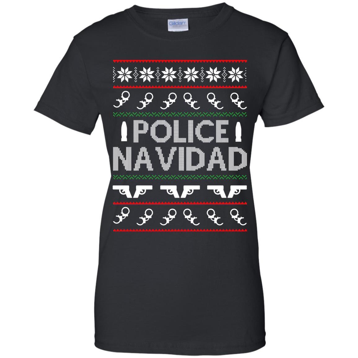 Police Navidad Christmas Sweater Shirts