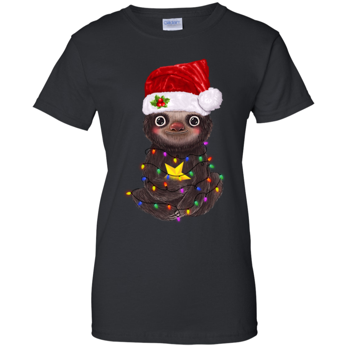 Sloth Christmas Light Shirt 