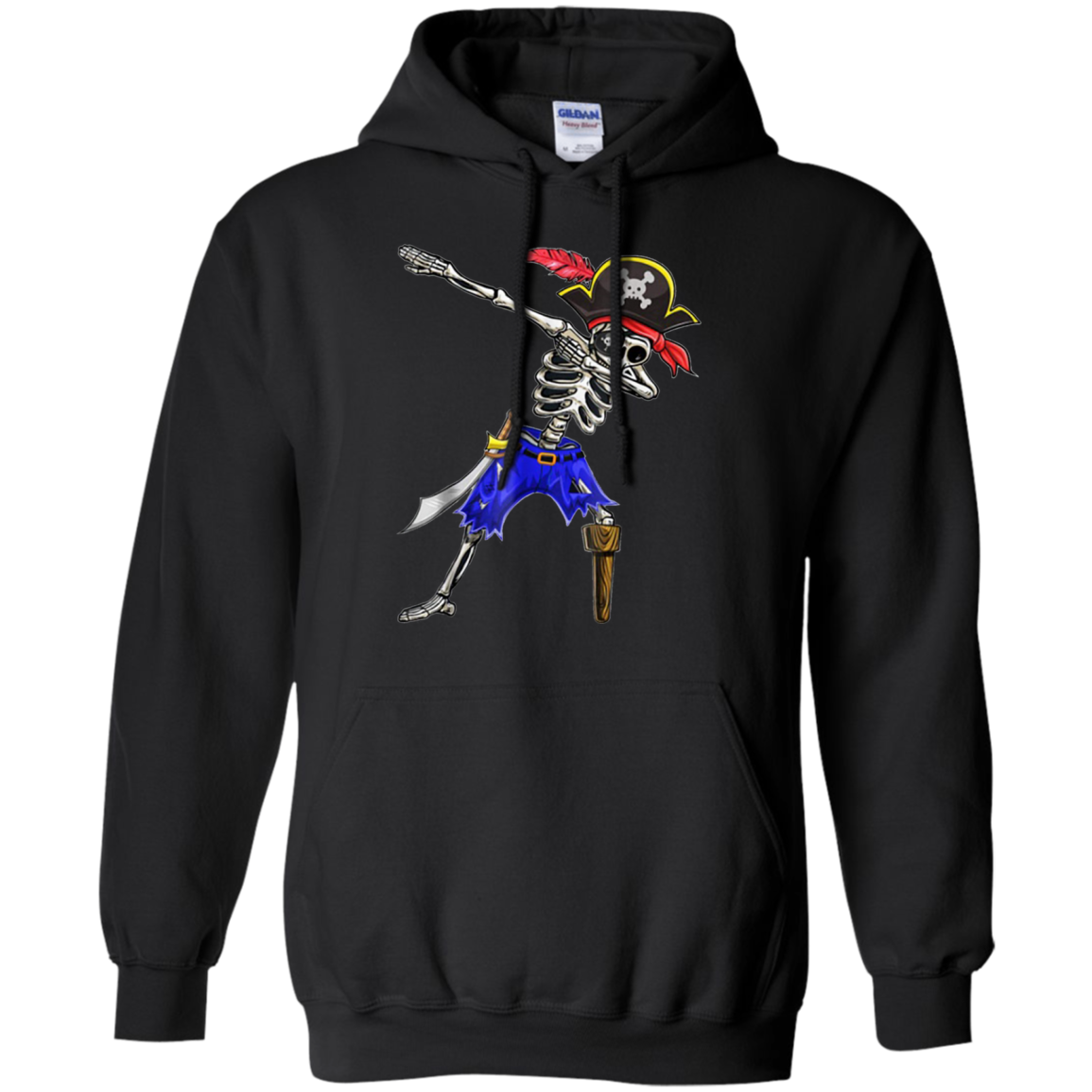 Jack Skeleton Pirate Costume Dabbing Halloween G185 Pullover 8 Oz. Shirts