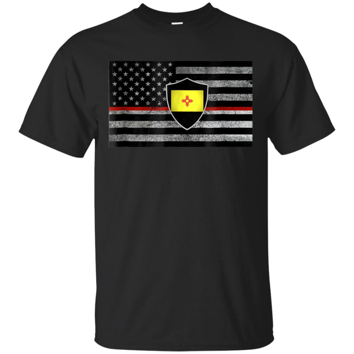 New Mexico State Flag Thin Red Line Firefighter Catsolo T Shirt