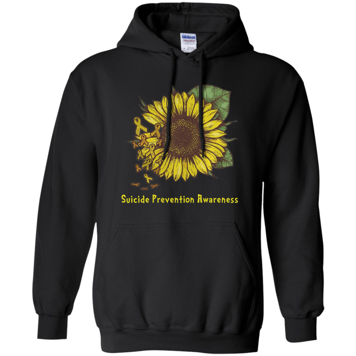 Sunflower Suicide Prevention Awareness G185 Pullover 8 Oz. Shirts