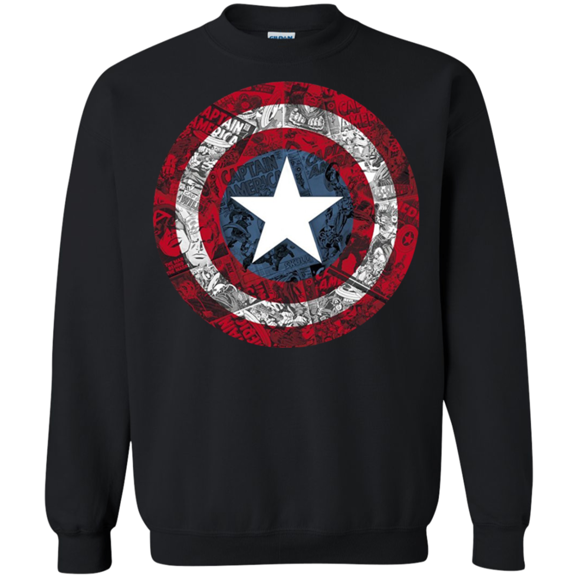 Captain America Avengers Shield Comic Graphic T Shirt 