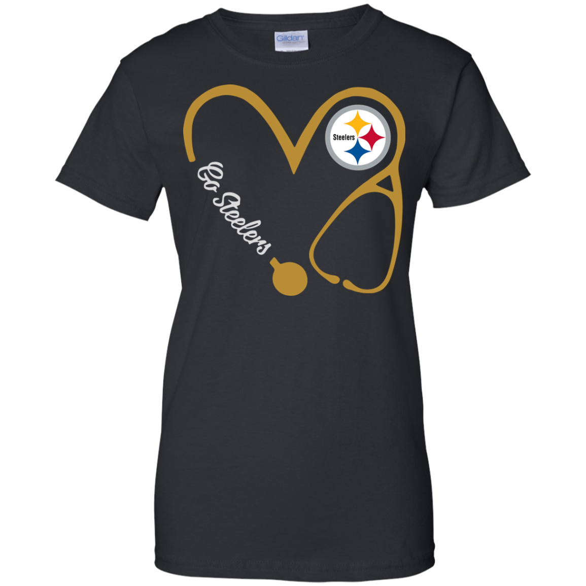 Stethoscope Heart Nurse Love Co Steelers Tula Store T Shirt