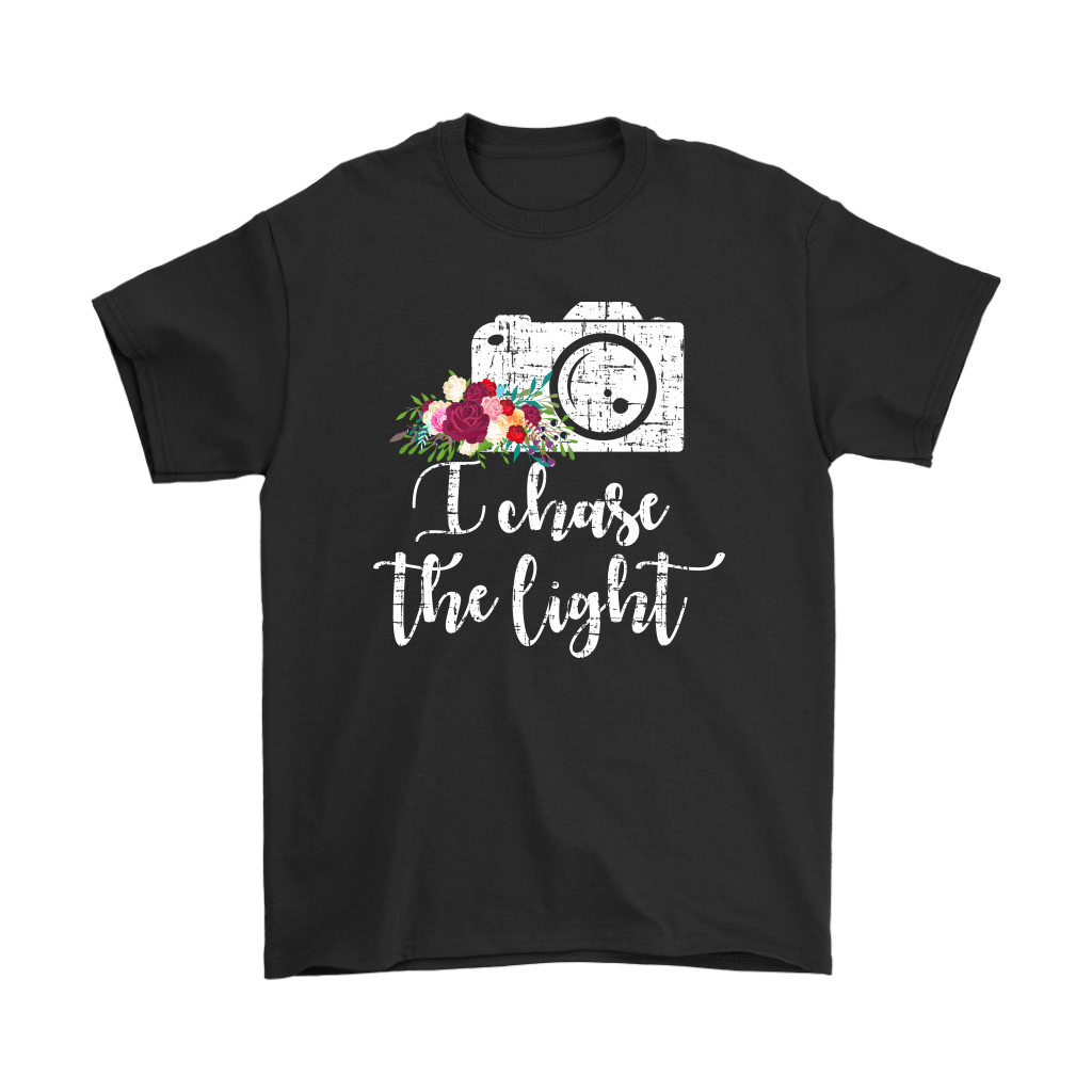 I Chase The Light Camera Photographer Shirts