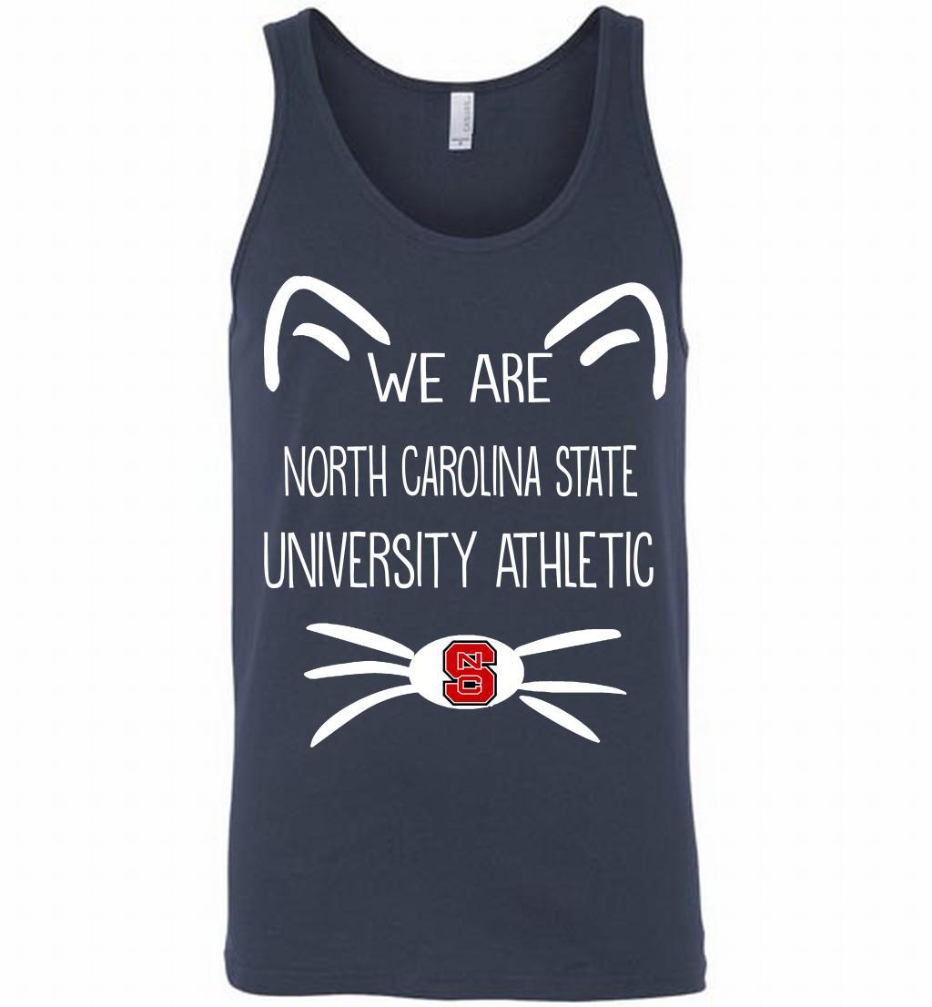 Cat We Are North Carolina State University Athletic Tank Shirts