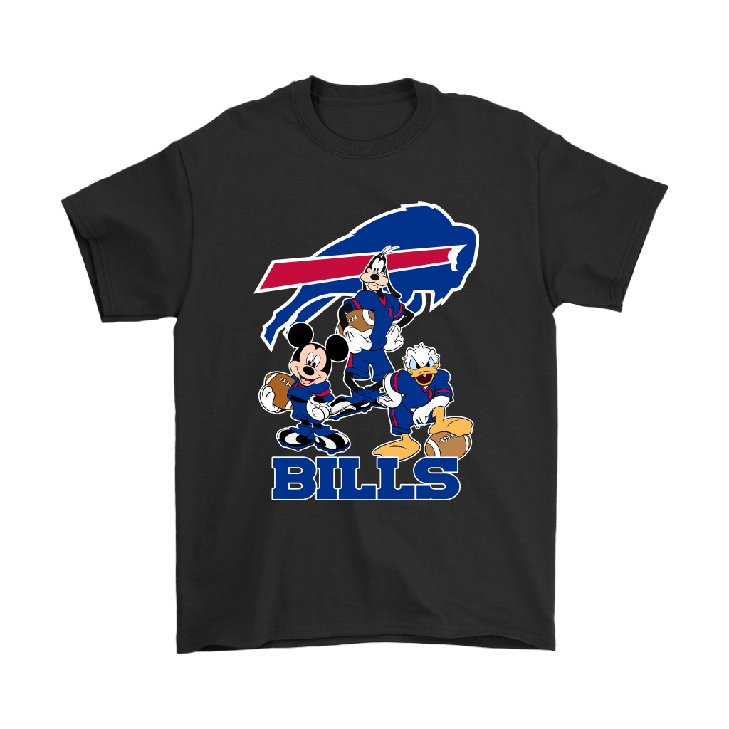 Mickey Donald Goofy The Three Buffalo Bills Football Shirts