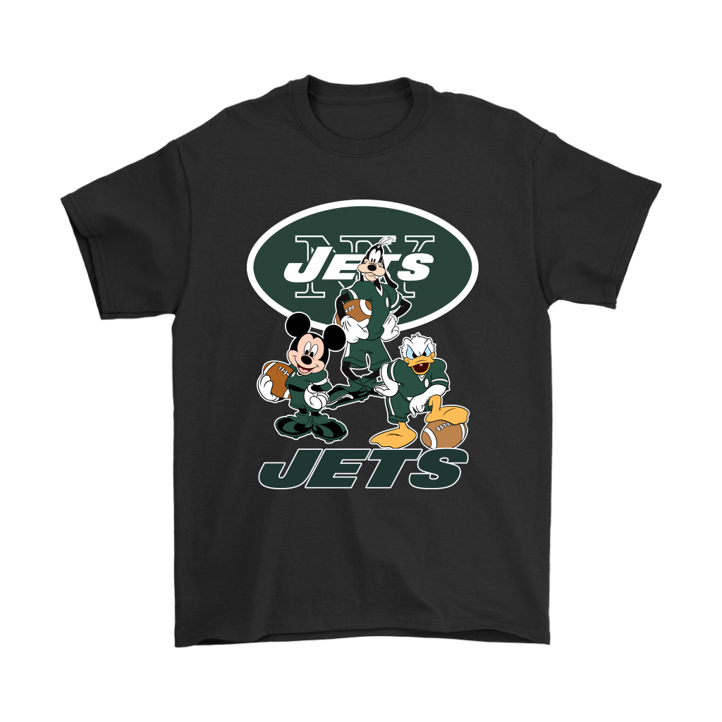 Mickey Donald Goofy The Three New York Jets Football Shirts