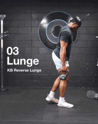 KB Reverse Lunge Workout