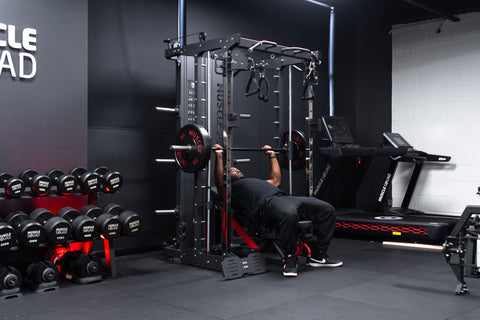 smith machine chest press