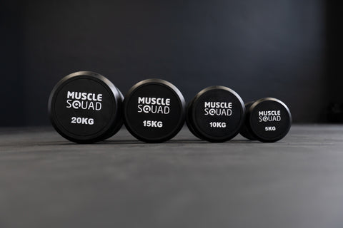 Round Rubber Dumbbells | MuscleSquad
