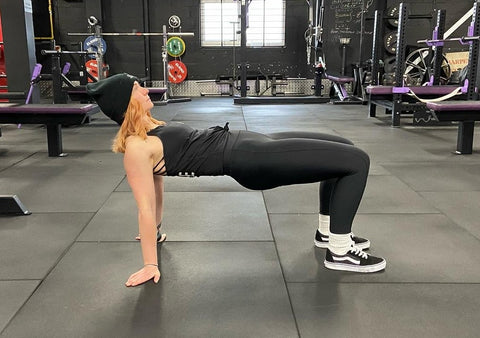 Reverse Plank Bridge Stretching Exercise