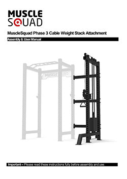 MuscleSquad Phase 3 Cable Weight Stack Attachment manual