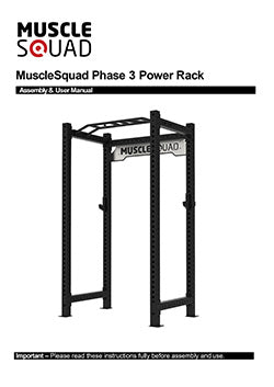 MuscleSquad Phase 3 Power Rack manual