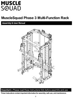 Phase 3 Multi-Function Rack manual