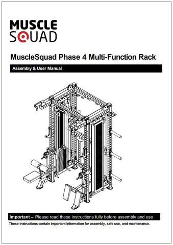 Phase 4 Cable Equipped Multi Functional Squat Rack